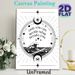 Celestial Ocean Inspirational Quote Painting Poster, Minimalist Monochrome Line Art Poster, Motivational Message With Ocean Wave And Celestial Motifs_maomaolike.com
