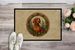 Red Redbone Coonhound Christmas Flowers Doormat Front Door Mat Indoor Outdoor Rugs For Entryway, Non Slip Washable Low Pile, 24H X 36W_maomaolike.com