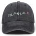 Unisex Washed cotton mama embroidered baseball cap Cotton duck hat Dad hat Hip Hop hat_maomaolike.com