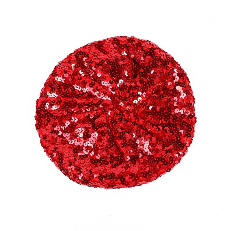 Hot Sale Women Fashion Sequin Beret Hats Ladies Magical Color Changing Stage Performance Cap Girl Glitter Hat_maomaolike.com
