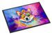 Corgi Hippie Dawg Doormat Front Door Mat Indoor Outdoor Rugs For Entryway, Non Slip Washable Low Pile, 24H X 36W_maomaolike.com