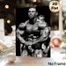 Bodybuilding Themed Painting Poster, Vintage Monochrome Professional Bodybuilder Poster, Motivational Fitness Artwork Ideal For Gym, Home Wall Decor_maomaolike.com