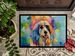 Afghan Hound Hippie Dawg Doormat Front Door Mat Indoor Outdoor Rugs For Entryway, Non Slip Washable Low Pile, 24H X 36W_maomaolike.com