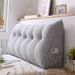 SOGA 100cm Silver Triangular Wedge Bed Pillow Headboard Backrest Bedside Tatami Cushion Home Decor_maomaolike.com