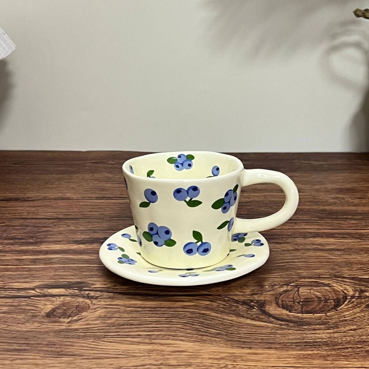 New Creative Hand-Pulled Ceramic Coffee Cup & Saucer - Adorable Style Ceramic Mug_maomaolike.com