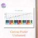 Piano Music Notes Painting Poster, Colorful Educational Music Guide Poster, Color-coded Keys & Mnemonics For Easy Music Note Learning, Suitable For_maomaolike.com