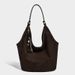 Elegant 2026 Fall/Winter New Frosted Tote Soft Leather Shoulder Fashionable Underarm Bag, Versatile Commuting Bag_maomaolike.com