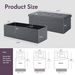 Folding Storage Ottoman Bench, Ottoman Foot Rest, End Of Bed Bench, Storage Chest, With Flipping Lid, For Living Room, Bedroom, Entryway, 47 Inches, Gray_maomaolike.com