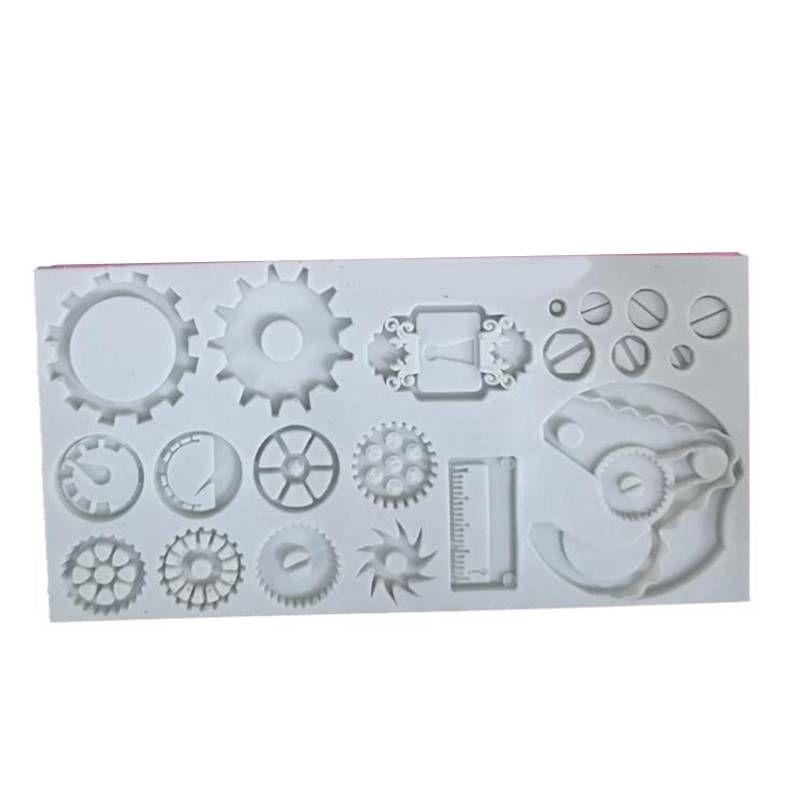 Mechanical Gear Silicone Cake Fondant Mold For Crafting Projects_maomaolike.com