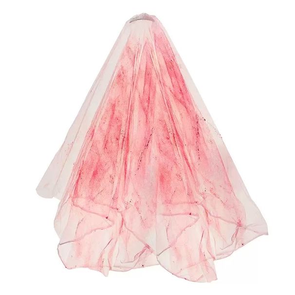 Holiday Party Props, Headband, Ghost Bride, Blood-stained Veil, Headdress Accessories, Haunted House Cosplay Costumes, Escape Room Horror._maomaolike.com