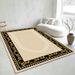 Living Room Rug Large Size Gorgeous Gold Frame Design Bedroom Rug Plush Thickened Machine Washable Thickened Underlay Interior Decorative Rug_maomaolike.com