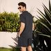 Men's Clothing Linen Short Sleeve Shirt Set Linen Summer Loose Casual Cotton Linen Cardigan Shirt Shorts_maomaolike.com