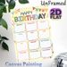 Birthday Tracker Painting Poster, Vibrant Hand-drawn Birthday Calendar Poster, Practical Monthly Birthday Record Layout For Home, Office And Party_maomaolike.com