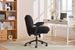 Cross Legged Office Chair With Flip-Up Arms, Adjustable Height Swivel Desk Chair, Wider & Thickened Cushion Ergonomic Rolling Chair For Home Office, Vanity, Study._maomaolike.com