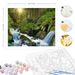 RUOPOTY Classic Paint By Original Gifts Decorative Paintings Forest Waterfall Painting Numbers Wall Decor_maomaolike.com