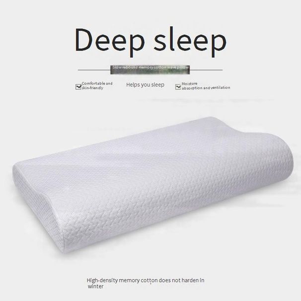 Wave Pillow Cervical Pillow Slow Memory Foam Pillow Memory Pillow Sleeping Pillow_maomaolike.com