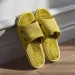 Solid Colour Men's Slippers Bathroom Anti-slip Massage Sandals Women Simple Soft Bottom Health Shoes Zapatillas Casa_maomaolike.com