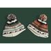 Ethnic Style Knitted For Women, Cute Pom-Pom Color-Block Pullover Yarn Hat, Parent-Child Autumn Winter Warm Ear_maomaolike.com