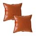 SOGA 2X 45cm Light Luxury Urban Simulated Leather Wide Edge Throw Pillow_maomaolike.com