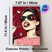 Dental Pin-up Painting Poster, Bold Vintage Pop Art Poster, Retro Graphic Of Woman With Dental Tools, Eye-catching Wall Decor Ideal For Dental Clinic_maomaolike.com