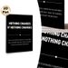 Motivational Quote Painting Poster, Minimalist Black & White Typography Poster, Inspirational Message To Encourage Positive Life Changes, Ideal For_maomaolike.com