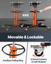 Transmission Jack, 1/2Ton/1100lbs Capacity Hydraulic Telescopic Transmission Jack, 2-Stage Floor Jack Stand With Foot Pedal, 360° Swivel Wheel, Garage/ Shop Lift Hoist, Orange_maomaolike.com