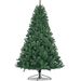 Artificial Christmas Tree Full Natural Spruce PVC Fir Tree 7.5ft Foldable Metal Stand Unlit Green_maomaolike.com