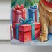 Shar Pei Christmas Reindeer House Flag Large Porch Sleeve Pole Decorative Outside Yard Banner Artwork Wall Hanging, Polyester, House Size, Multicolor_maomaolike.com