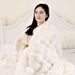 Rabbi Fur Plush Hickened Winer, Suiable For Nap, Shawl, Sofa Air Condiioning Cover Blanke, Nordic Syle,_maomaolike.com