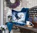 Blue Heron Under The Moonlight Throw Pillow Machine Washable, Indoor Outdoor Decorative Pillow For Couch, Bed Or Patio, 18Hx18W_maomaolike.com