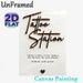 Tattoo Station Themed Painting Poster, Stylish Raised Black Calligraphy With German Quote Poster, Chic Wall Decor Option For Tattoo Studios And Art_maomaolike.com