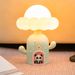 Creative Cute Night Light Decorative Atmosphere Table Cartoon Cactus Series Panda LED Bedside Lamp_maomaolike.com