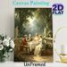 18th-Century Garden Tea Party Painting Poster, Elegant Classic Romantic Poster, Delicate Vintage Aristocratic Outdoor Tea Gathering Artwork, Ideal For_maomaolike.com