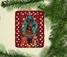 Doberman Pinscher Holiday Christmas Porcelain Ornament Christmas Tree Hanging Decorations For Home Christmas Holiday, Rectangle, Gift, Multicolor_maomaolike.com