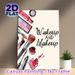 Makeup Themed Painting Poster, Watercolor Style Cosmetic Items & Typography Poster, Stylish Decorative Piece Ideal For Dressing Room, Vanity Area_maomaolike.com