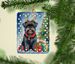 Affenpinscher Christmas Reindeer Porcelain Ornament Christmas Tree Hanging Decorations For Home Christmas Holiday, Rectangle, Gift, Multicolor_maomaolike.com