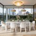 Rectangular Dining Table, 78 Inch Long Kitchen Table For 6-8 People_maomaolike.com