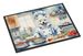 American Eskimo The Chef Doormat Front Door Mat Indoor Outdoor Rugs For Entryway, Non Slip Washable Low Pile, 24H X 36W_maomaolike.com