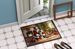 Norwegian Elkhound And Santa Claus Doormat Front Door Mat Indoor Outdoor Rugs For Entryway, Non Slip Washable Low Pile, 24H X 36W_maomaolike.com