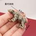 Antique-Style Yellow Plated Copper Polar Bear Solid Handheld Copperware Animal Decoration Tea Pet Antique Small Ornament_maomaolike.com