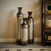 Floor Metal Vase Modern Style Decoration Home Droplet Shaped White Metal Vase 3-piece Set Gorgeous Home Decoration Large Glazed Metal Vase_maomaolike.com