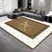 Living Room Rug,Large Rug,Oversized, Gold Leaves Design,Bedroom Rug,Soft And Thick, Machine Washable, Thickened Rug, Bedside Rug,Decorative Indoor Rug_maomaolike.com