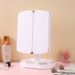 LED 70% Off Stackable Mirror With Light, Rechargeable Makeup Desktop Rotating Light-Up Mirror, Plastic Storage,_maomaolike.com