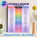 German Synonyms & Antonyms Painting Poster, Colorful Categorized Vocabulary Chart Poster, Useful Aid For German Language Learning, Ideal For Study_maomaolike.com