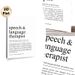 Speech & Language Therapist Definition Painting Poster, Minimalist Typographic Text Poster, Thoughtful Tribute To Speech Therapists, Ideal For Clinic_maomaolike.com