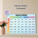 German Modal Verbs Painting Poster, Clear Color-coded Educational Chart Poster, Supports German Language Learning, Suitable For Study Room And_maomaolike.com