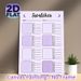 Color Swatch Tracker Painting Poster, Soft Purple Minimalist Design Poster, Practical Tool To Organize Color Swatch Records, Suitable For Art Studio_maomaolike.com