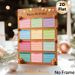 Birthday Tracker Painting Poster, Cheerful Color-coded Monthly Birthday Record Poster, Functional Design To Log Birthday Dates, Suitable For Home And_maomaolike.com