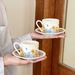 Flower Coffee Cups, Plates, Gift Boxes, Ceramic Mugs_maomaolike.com