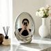 Light-luxury Double-sided Rotating Makeup Mirror, High-end Desktop Vanity Mirror For Home Living Rooms And Bedrooms, Decorative Accessory_maomaolike.com